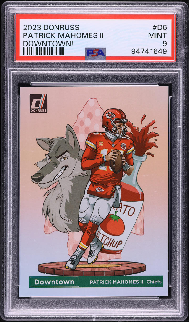 2023 Donruss Downtown! Patrick Mahomes II #D6 PSA 9 MINT