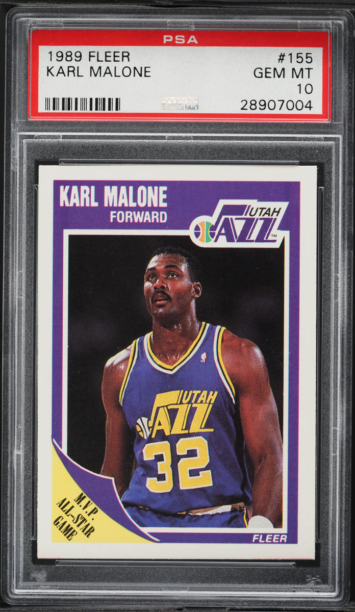 1989 Fleer Basketball Karl Malone #155 PSA 10 GEM MINT