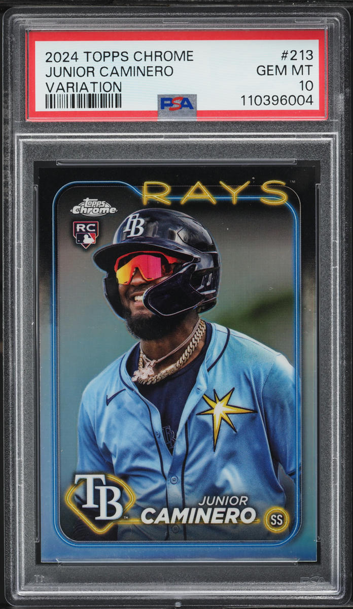 2024 Topps Chrome Variation Junior Caminero ROOKIE #213 PSA 10 GEM MINT