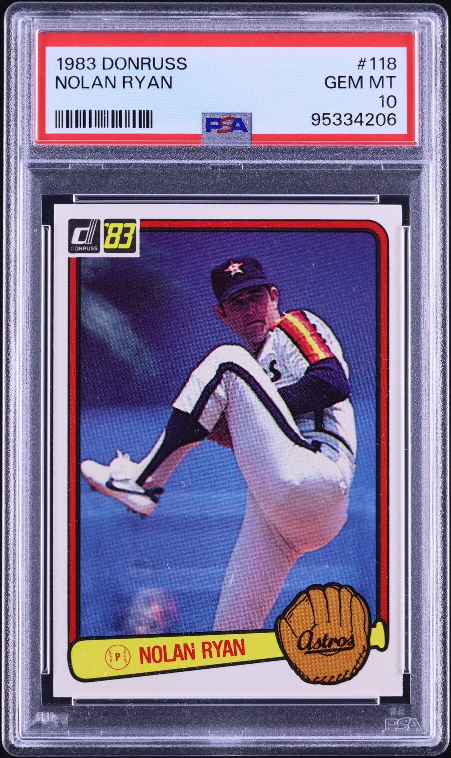 1983 Donruss Nolan Ryan #118 PSA 10 GEM MINT