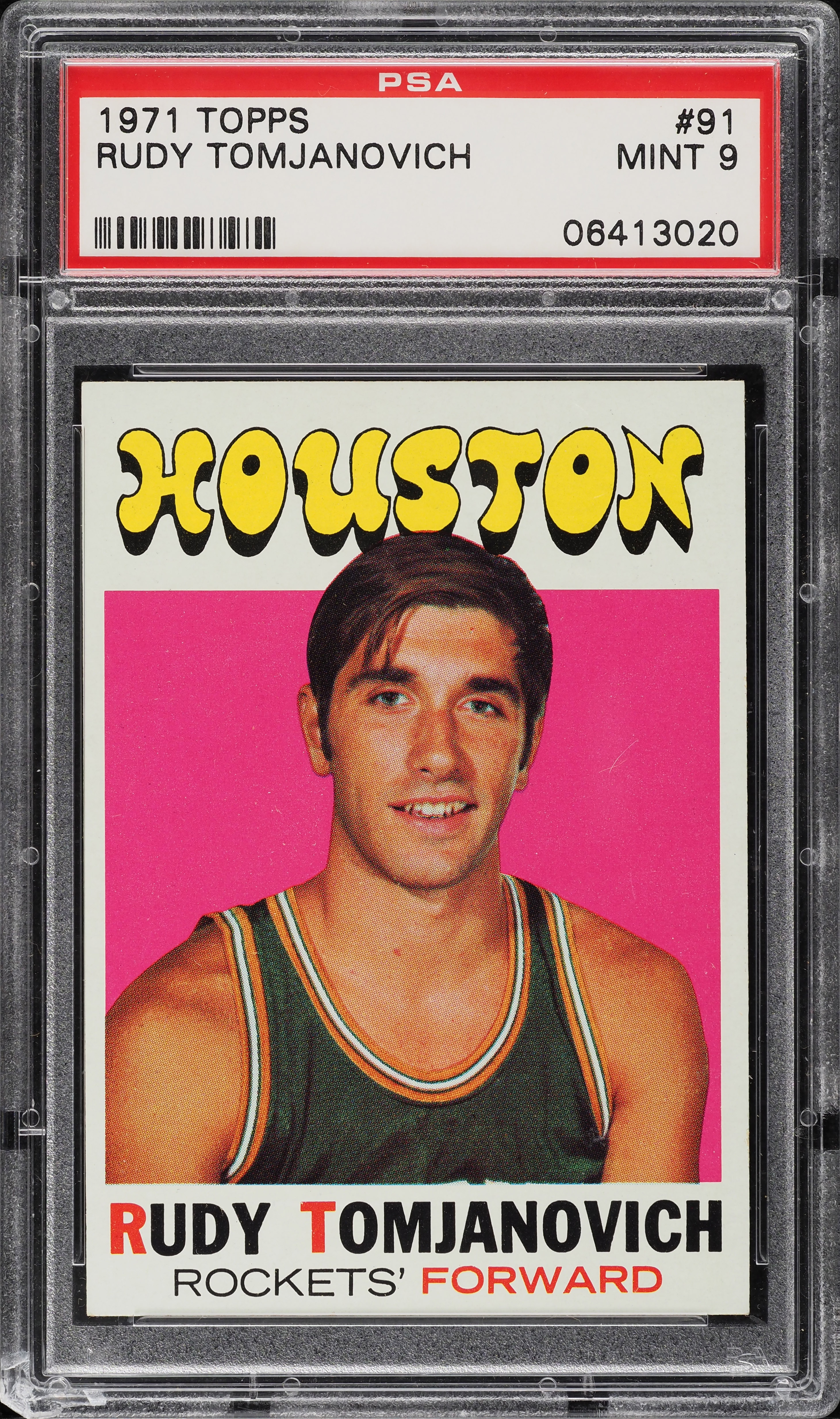 1971 Topps Basketball Rudy Tomjanovich ROOKIE #91 PSA 9 MINT