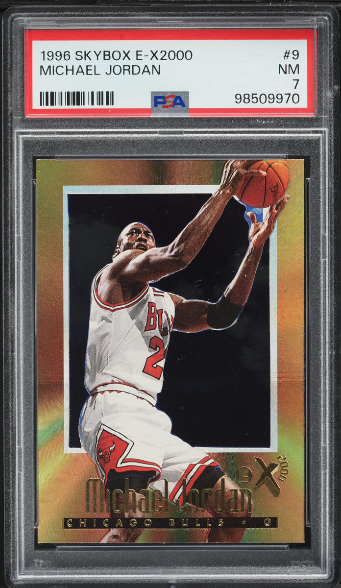 1996 Skybox E-X2000 Michael Jordan #9 PSA 7 NRMT