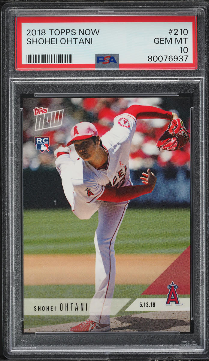 2018 Topps Now Shohei Ohtani ROOKIE #210 PSA 10 GEM MINT