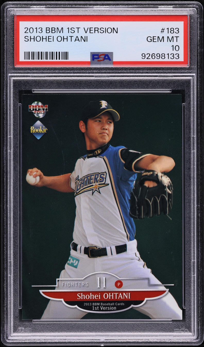 2013 BBM 1st Version Shohei Ohtani ROOKIE #183 PSA 10 GEM MINT