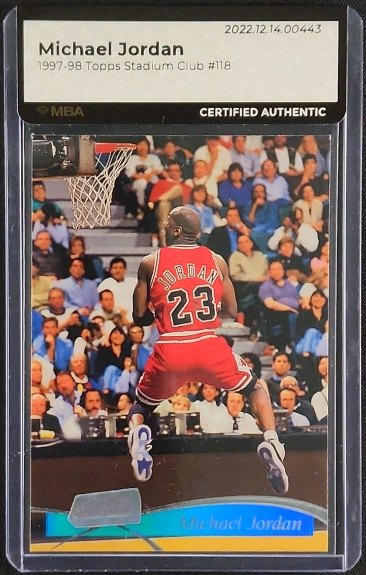 1997 Stadium Club Basketball Michael Jordan #118 MBA AUTH