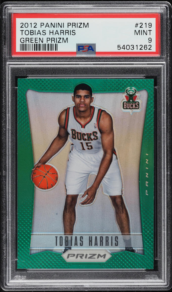 2012 Panini Prizm Green Tobias Harris ROOKIE #219 PSA 9 MINT