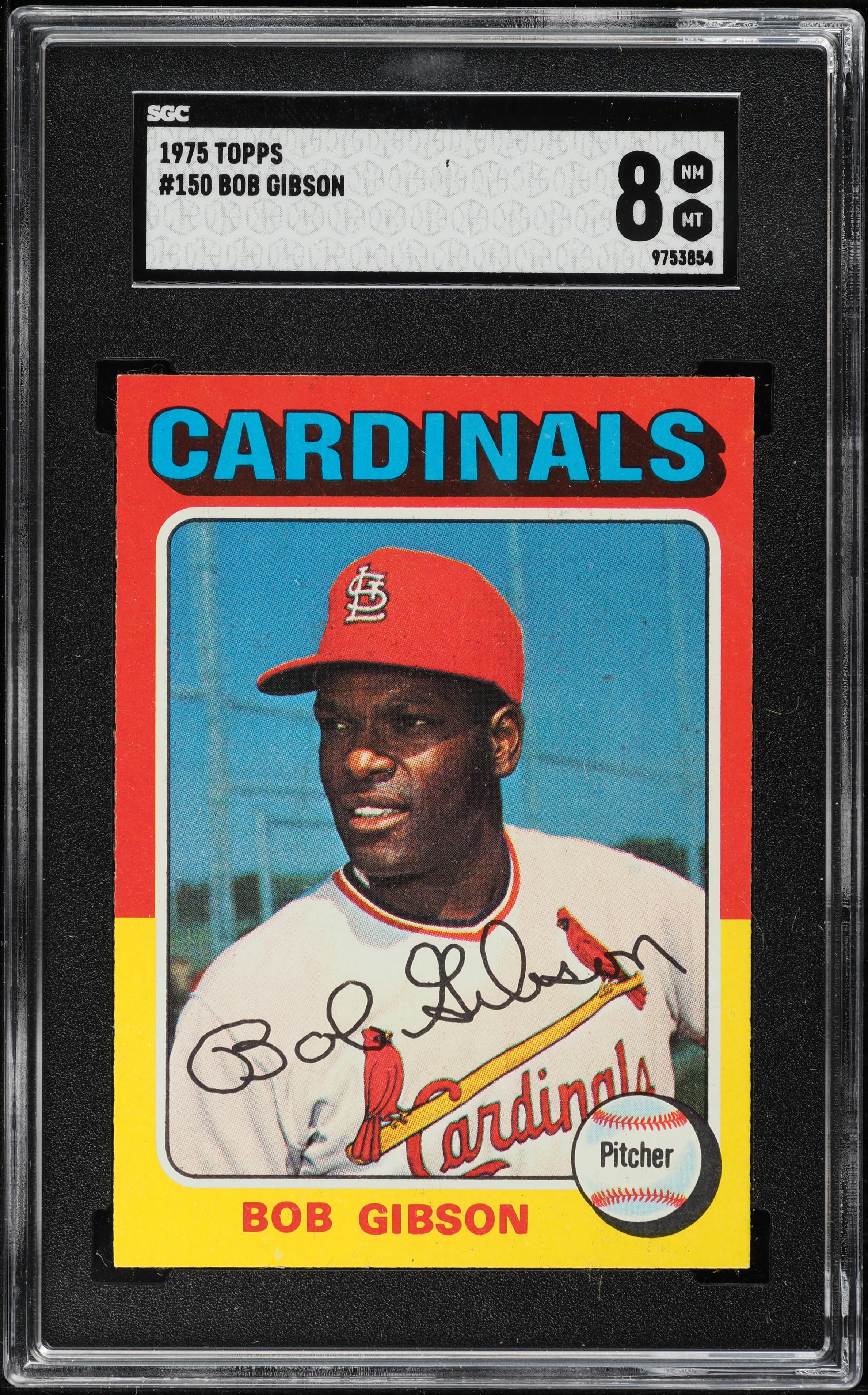 1975 Topps Bob Gibson #150 SGC 8 NM-MT