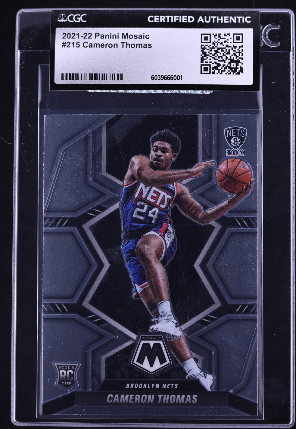 Cameron Thomas #215 2021 Panini Chronicles Draft Picks Basketball Donruss Optic Rated Rookie Base