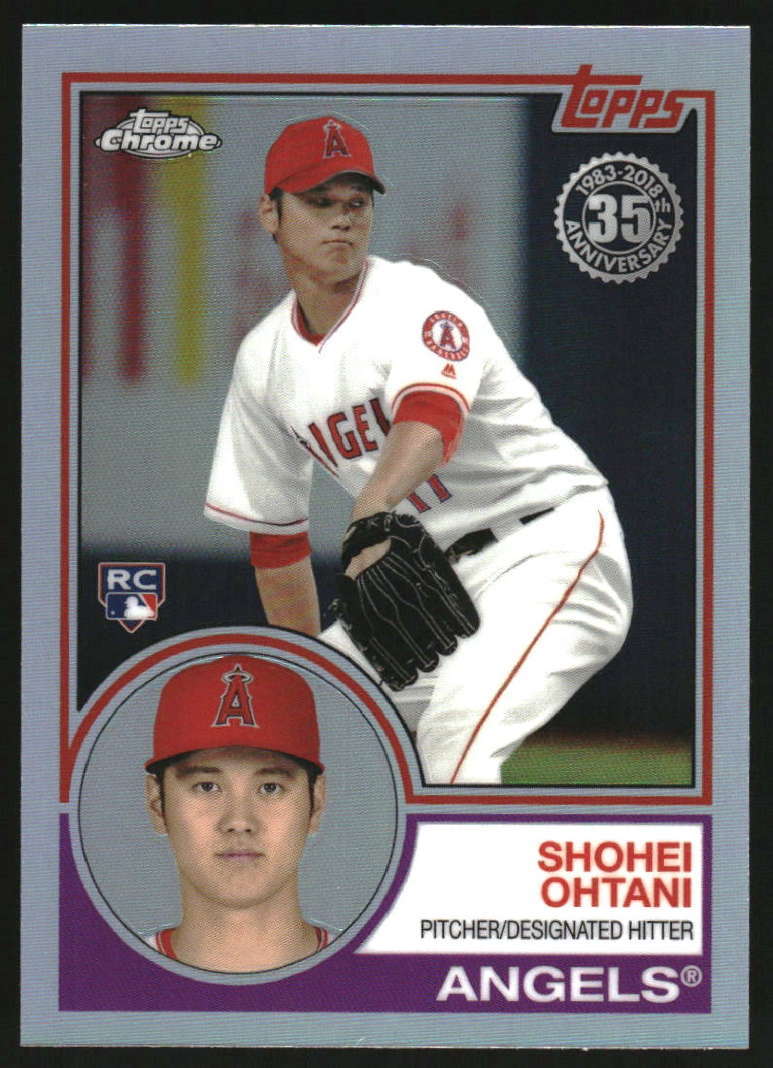2018 Topps Chrome 1983 Topps Refractors #83T-6 Shohei Ohtani RC
