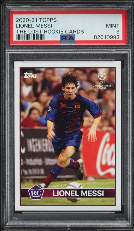 2020 Topps The Lost Rookie Cards Lionel Messi PSA 9 MINT
