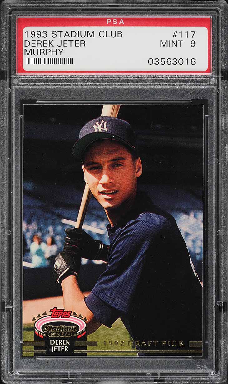 1993 Stadium Club Murphy Derek Jeter ROOKIE #117 PSA 9 MINT