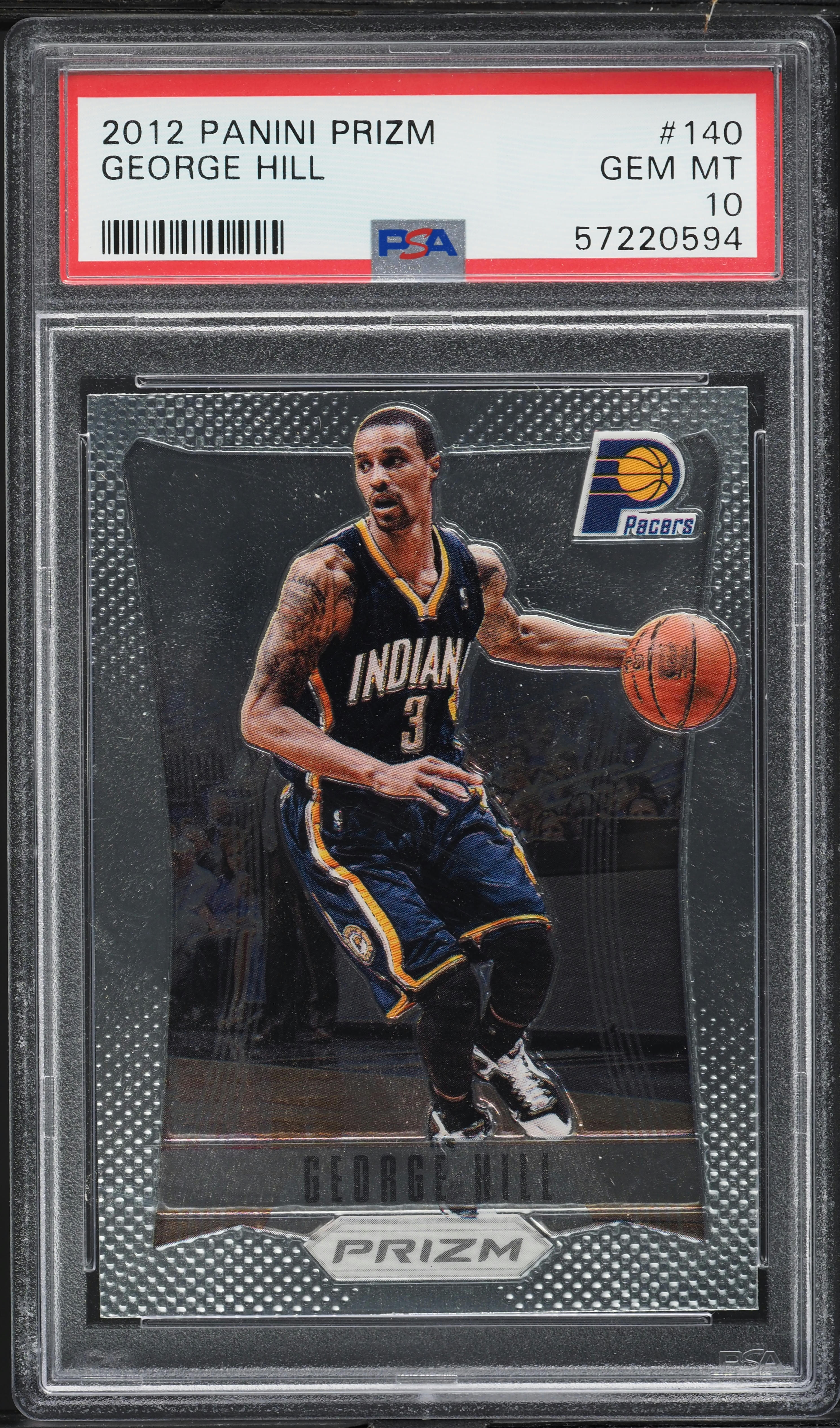 2012 Panini Prizm George Hill #140 PSA 10 GEM MINT