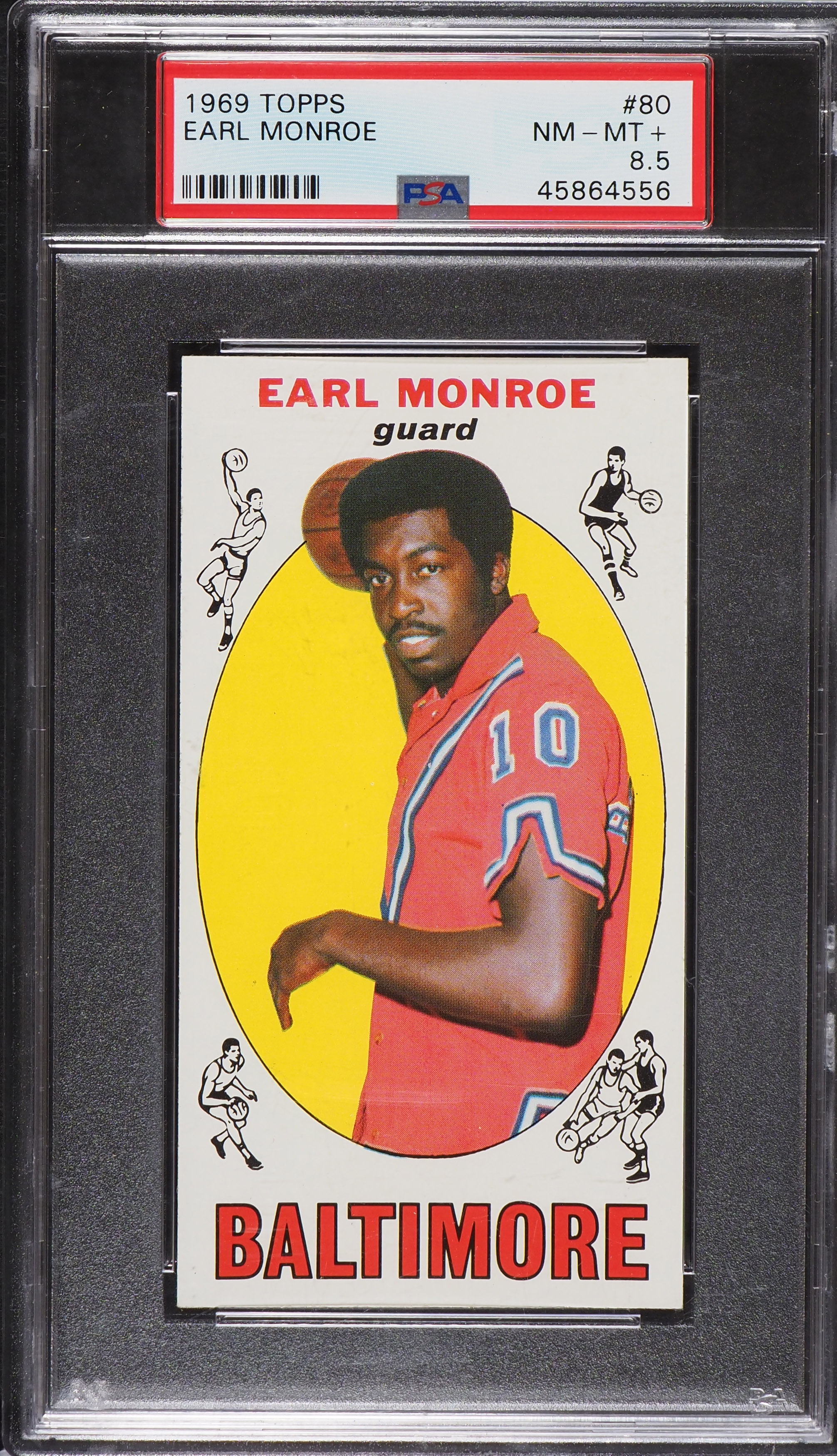 1969 Topps Basketball Earl Monroe ROOKIE #80 PSA 8.5 NM-MT+