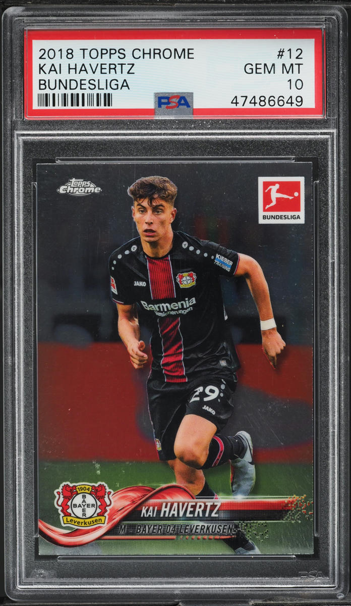2018 Topps Chrome Bundesliga Kai Havertz ROOKIE #12 PSA 10 GEM MINT