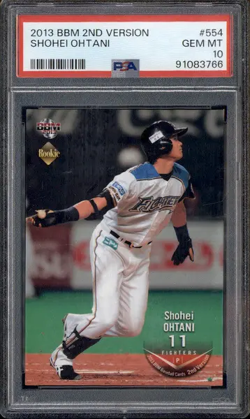 2013 BBM 2nd Version #554 Shohei Ohtani PSA 10