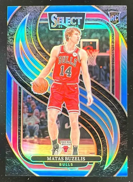 2024-25 Panini Select Premier Light Blue Prizm #166 Matas Buzelis RC /299