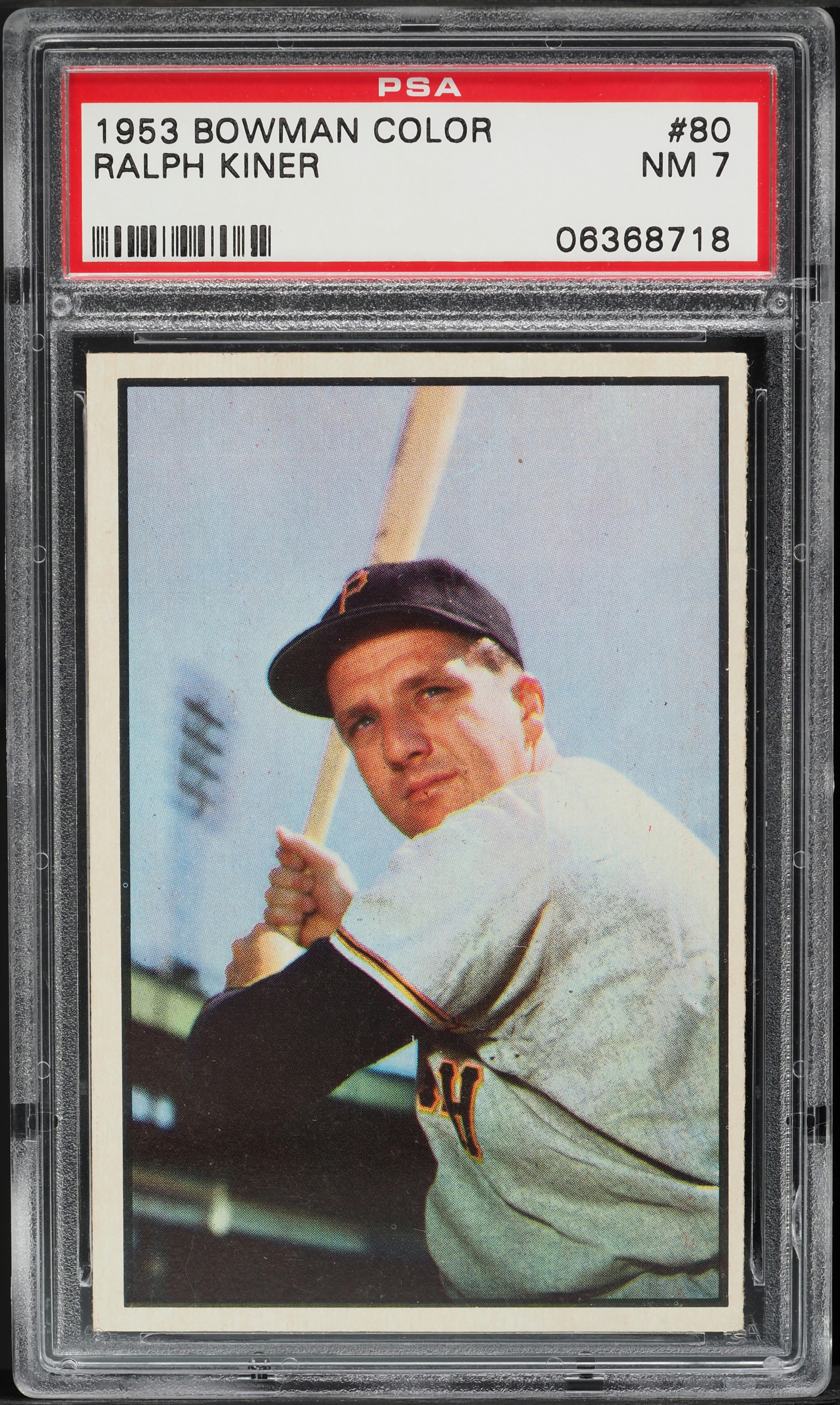 1953 Bowman Color Ralph Kiner #80 PSA 7 NRMT