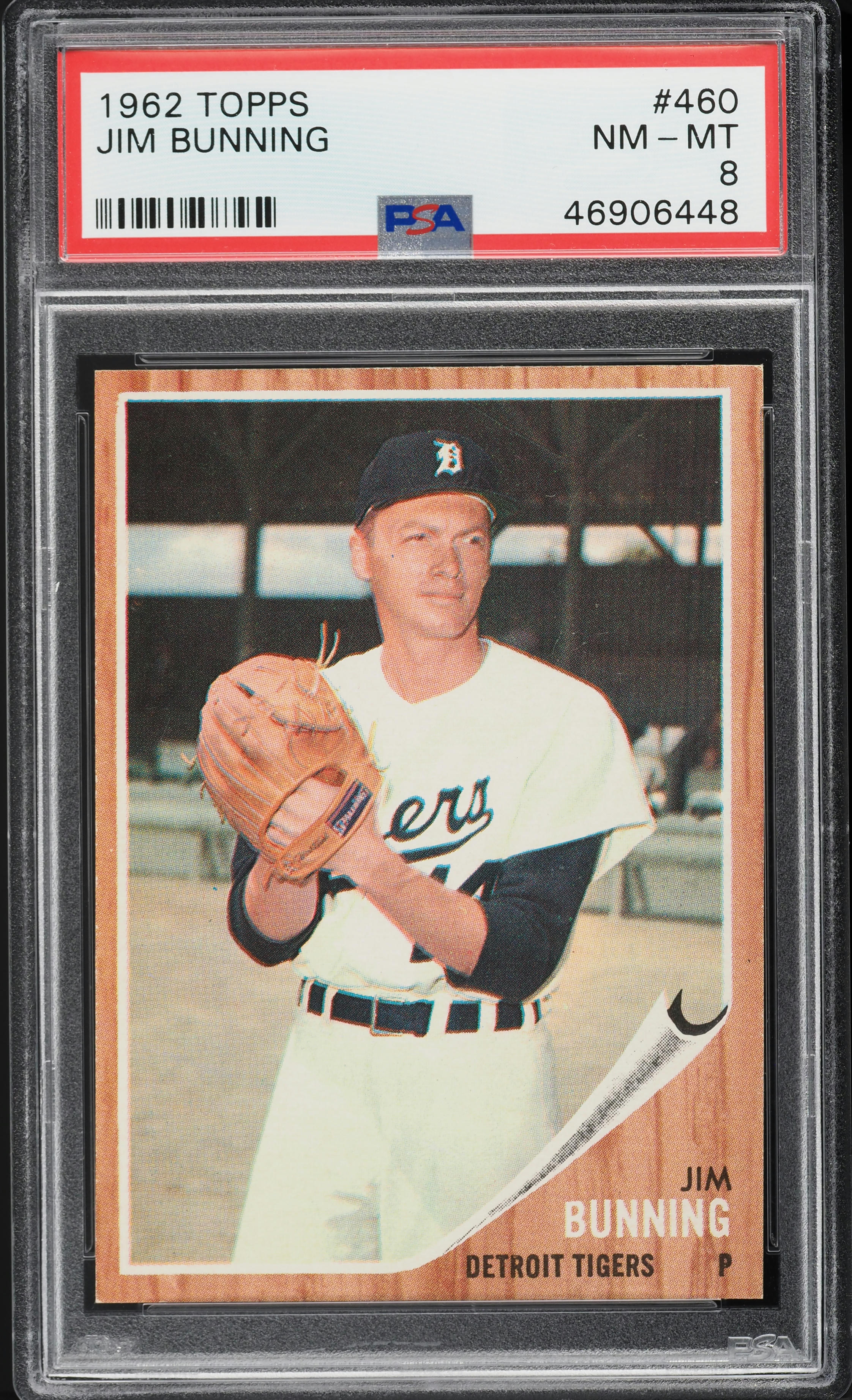 1962 Topps Jim Bunning #460 PSA 8 NM-MT