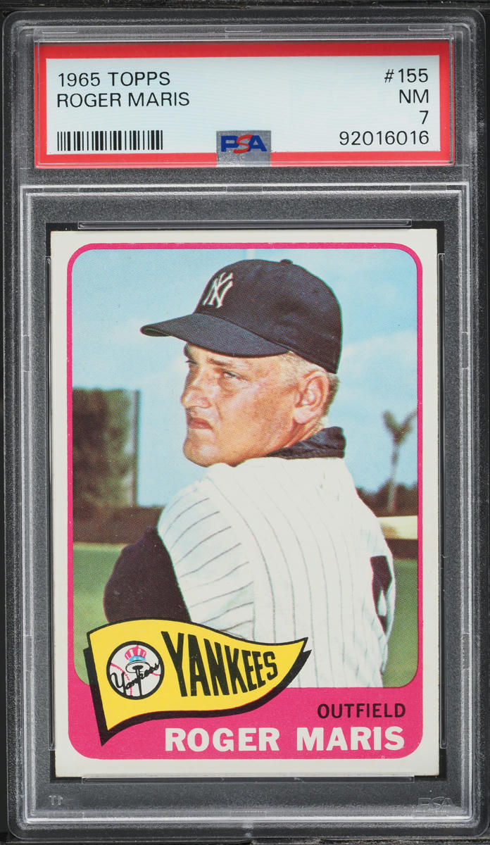 1965 Topps Roger Maris #155 PSA 7 NRMT