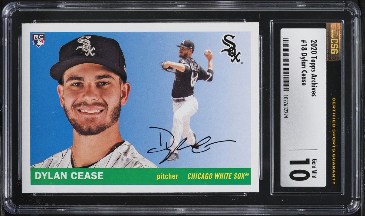 2020 Topps Archives Dylan Cease ROOKIE #18 CSG 10 GEM MINT