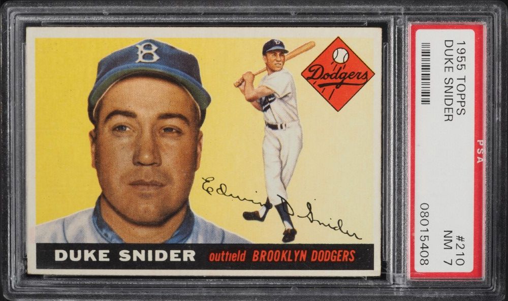 1955 Topps Duke Snider #210 PSA 7 NRMT
