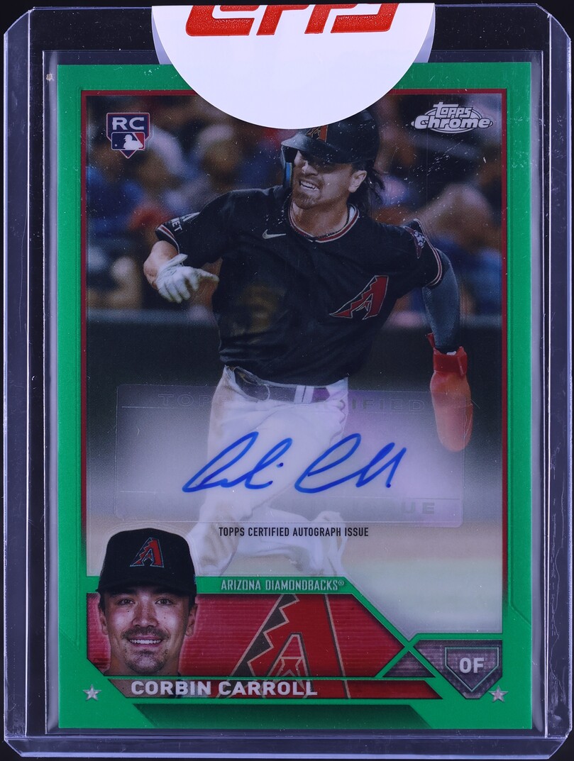 2023 Topps Chrome Update Green Refractor Corbin Carroll ROOKIE AUTO /99 #AC-CCA