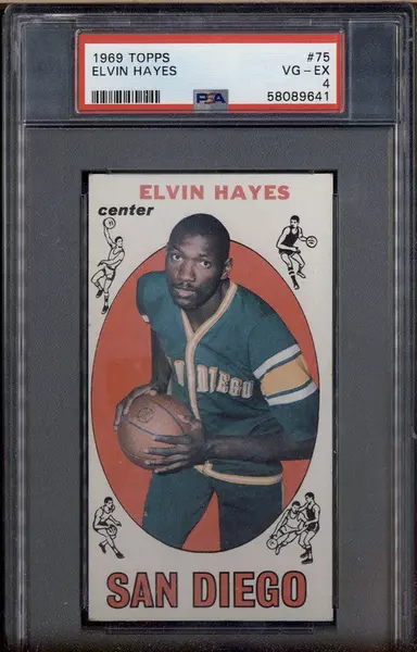 1969 Topps #75 Elvin Hayes PSA 4