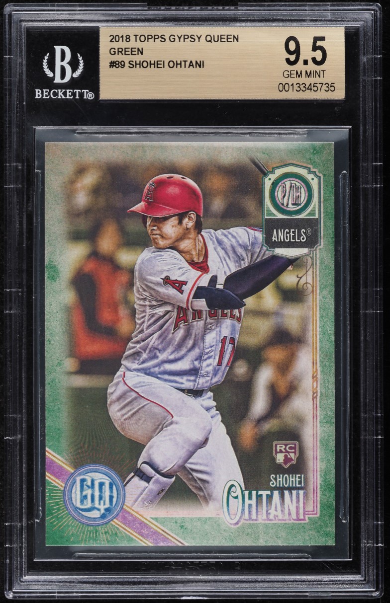 2018 Topps Gypsy Queen Green Shohei Ohtani ROOKIE #89 BGS 9.5 GEM MINT