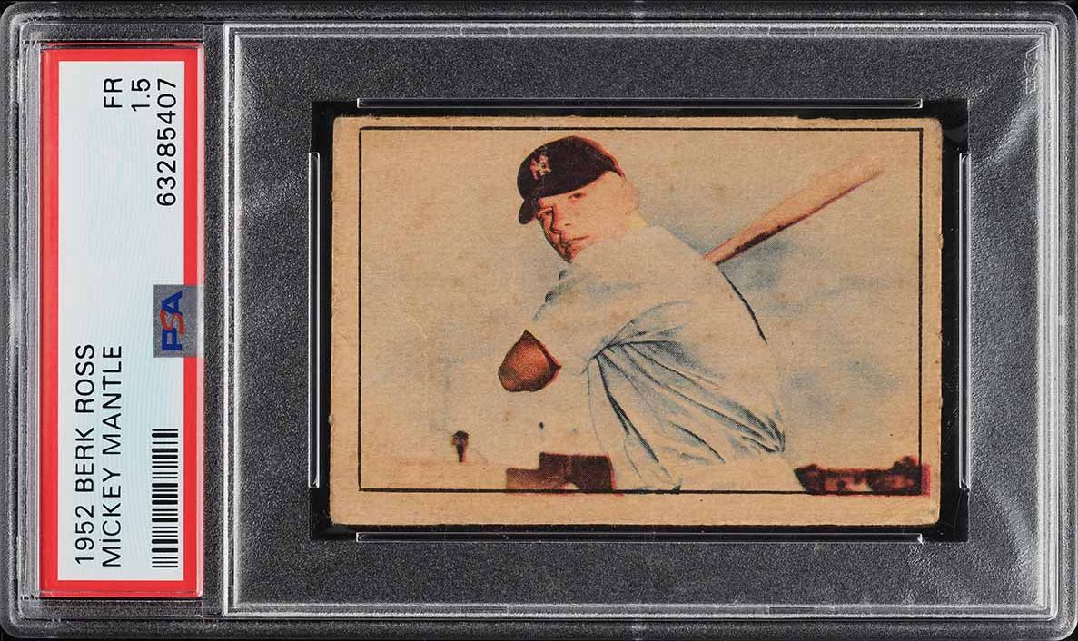 1952 Berk Ross Mickey Mantle PSA 1.5 FR (PWCC-A)