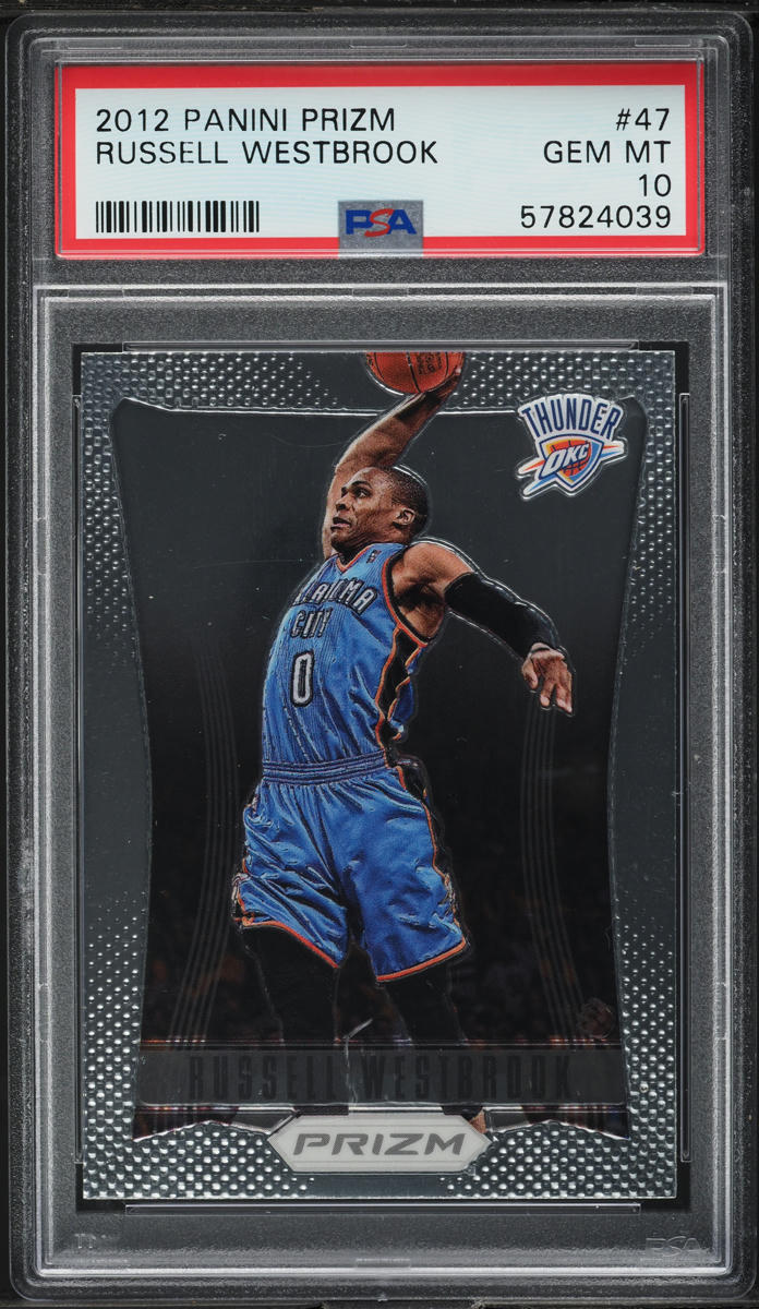 2012 Panini Prizm Russell Westbrook #47 PSA 10 GEM MINT