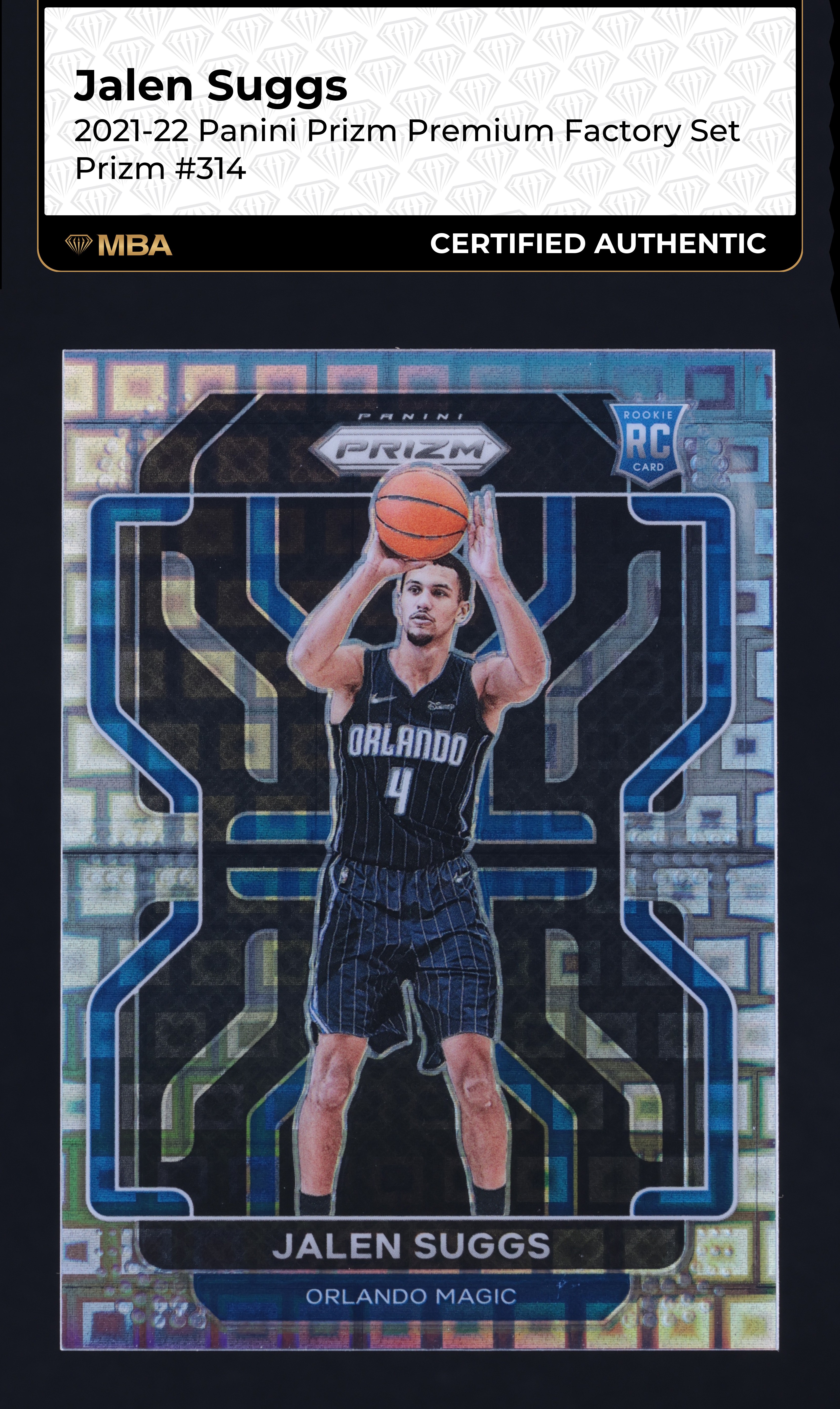 2021 Panini Prizm Premium Factory Set Jalen Suggs ROOKIE /150 #314 MBA AUTH
