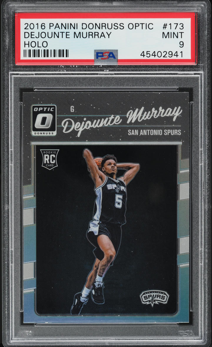 2016 Donruss Optic Holo Dejounte Murray ROOKIE #173 PSA 9 MINT