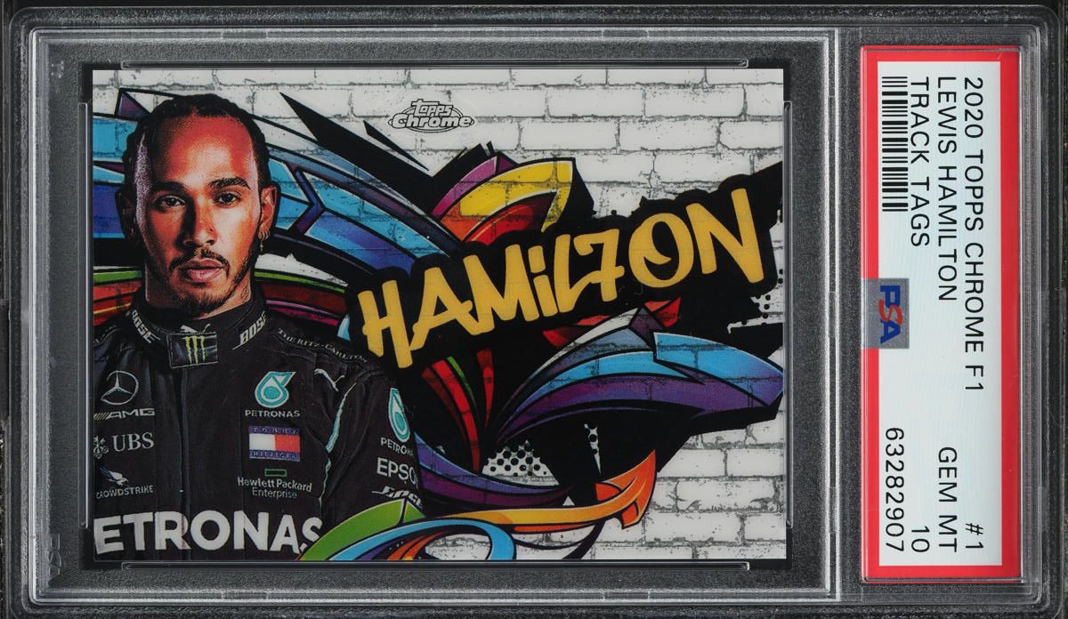 2020 Topps Chrome Formula 1 F1 Track Tags Lewis Hamilton #TT-1 PSA 10 GEM MINT