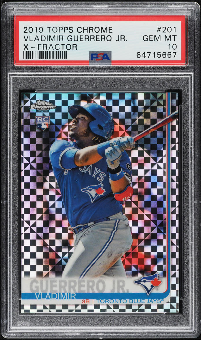 2019 Topps Chrome Xfractor Vladimir Guerrero Jr. ROOKIE #201 PSA 10 GEM MINT