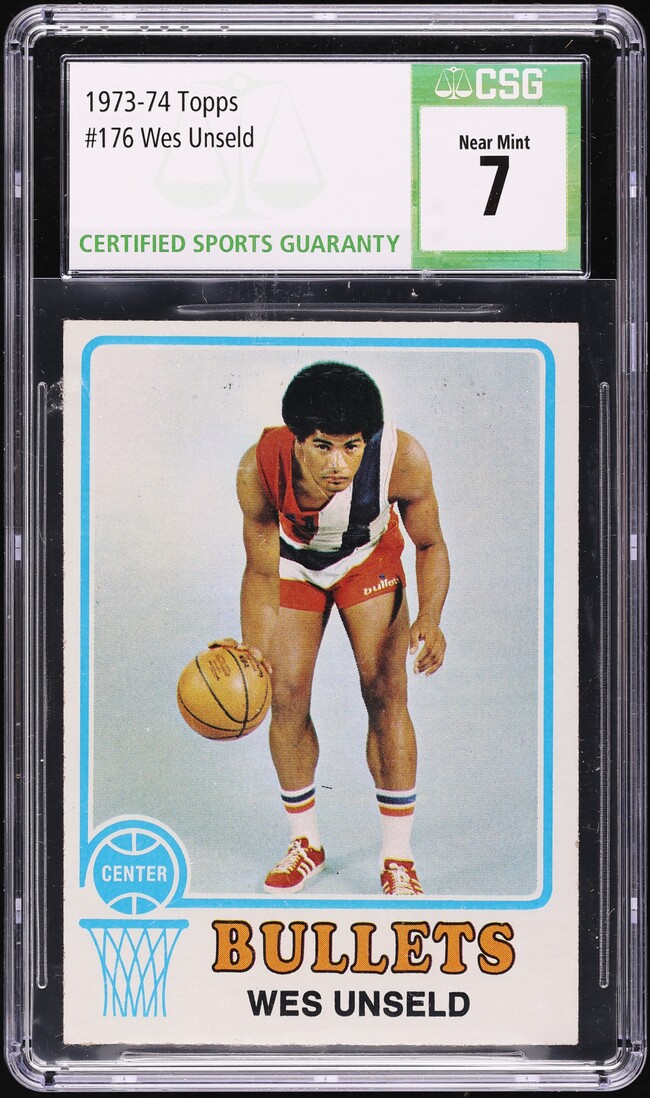 1973 Topps Basketball Wes Unseld #176 CSG 7 NRMT