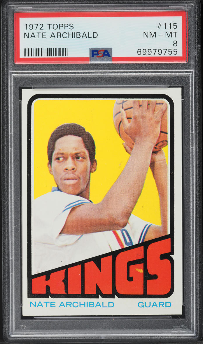 1972 Topps Basketball Nate Archibald #115 PSA 8 NM-MT