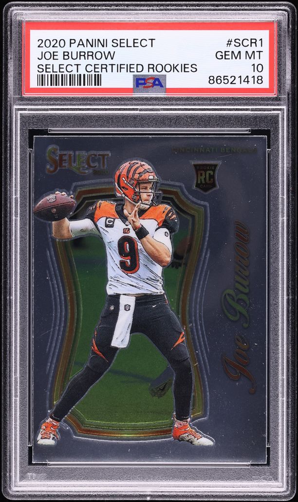2020 Select Certified Joe Burrow ROOKIE #SCR-1 PSA 10 GEM MINT