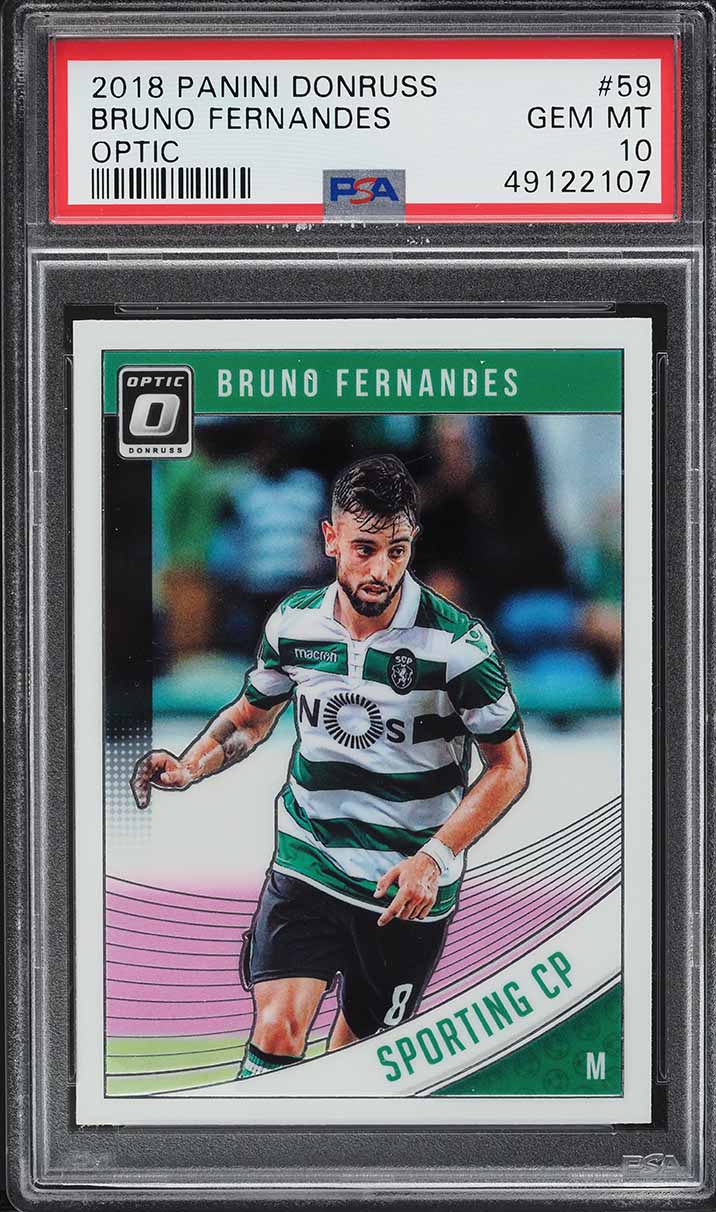 2018 Donruss Optic Bruno Fernandes #59 PSA 10 GEM MINT