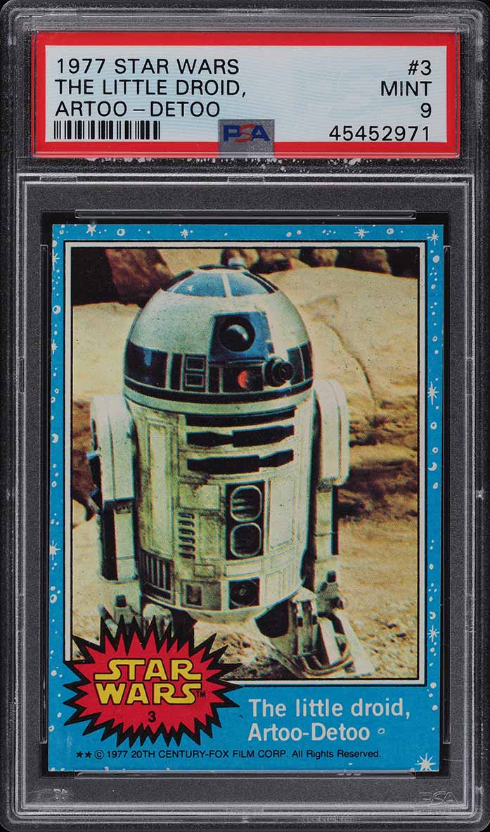 1977 Topps Star Wars The Little Droid, Artoo-Detoo #3 PSA 9 MINT