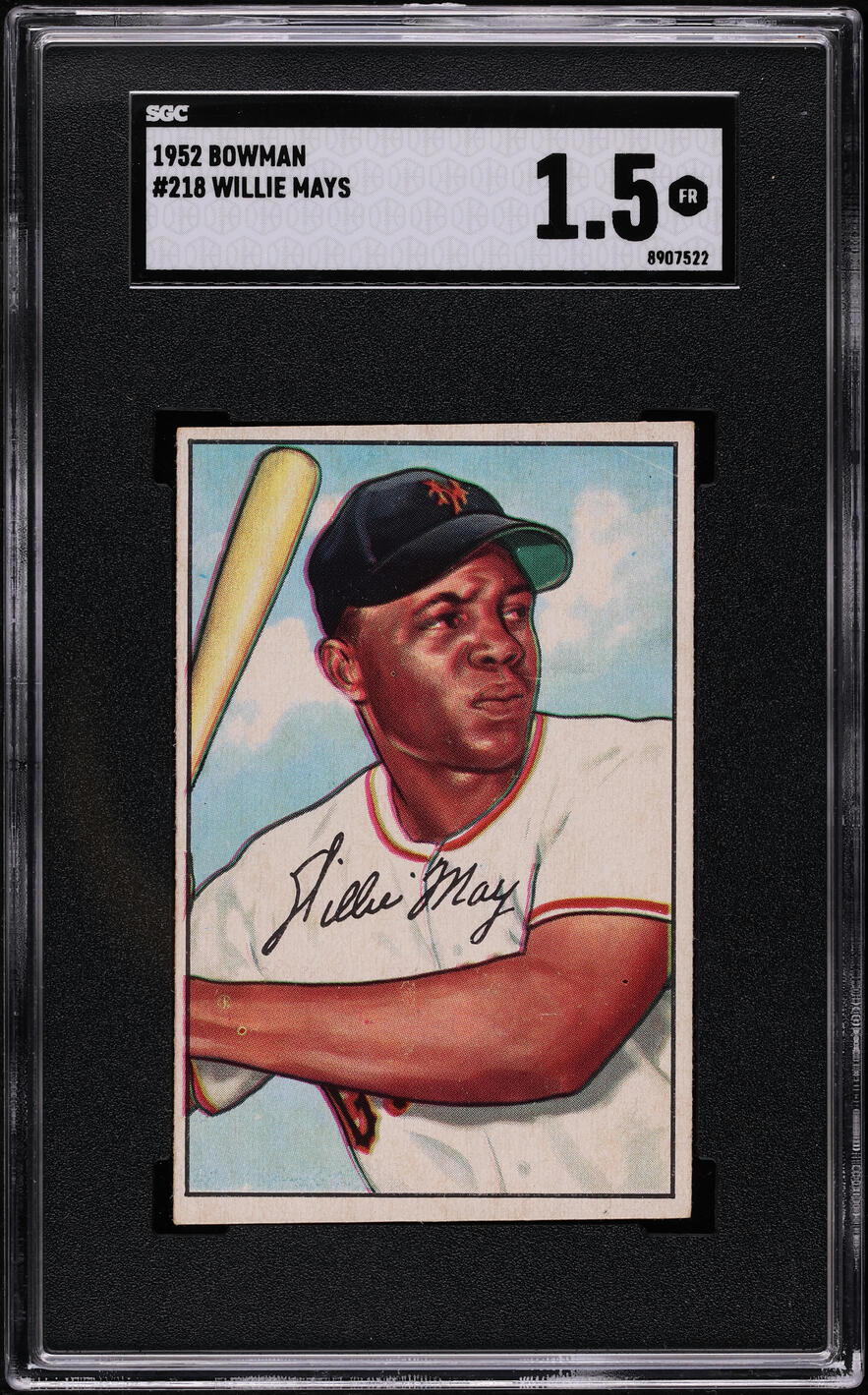 1952 Bowman Willie Mays #218 SGC 1.5 FR