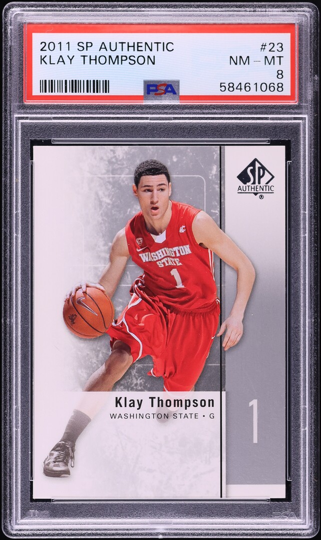 2011 SP Authentic Klay Thompson ROOKIE #23 PSA 8 NM-MT