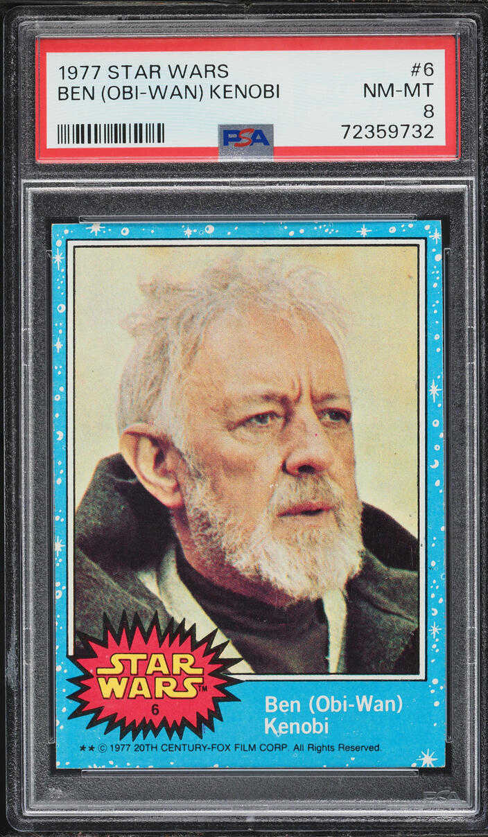 1977 Topps Star Wars Ben 'Obi-Wan' Kenobi #6 PSA 8 NM-MT