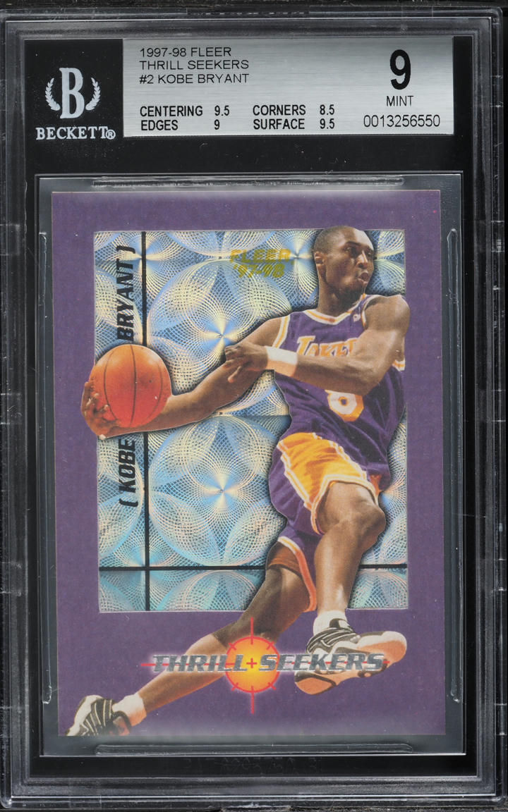 1997 Fleer Thrill Seekers Kobe Bryant #2 BGS 9 MINT