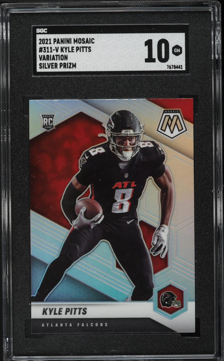 2021 Panini Mosaic Variation Silver Prizm Kyle Pitts ROOKIE #311-V SGC 10 GEM