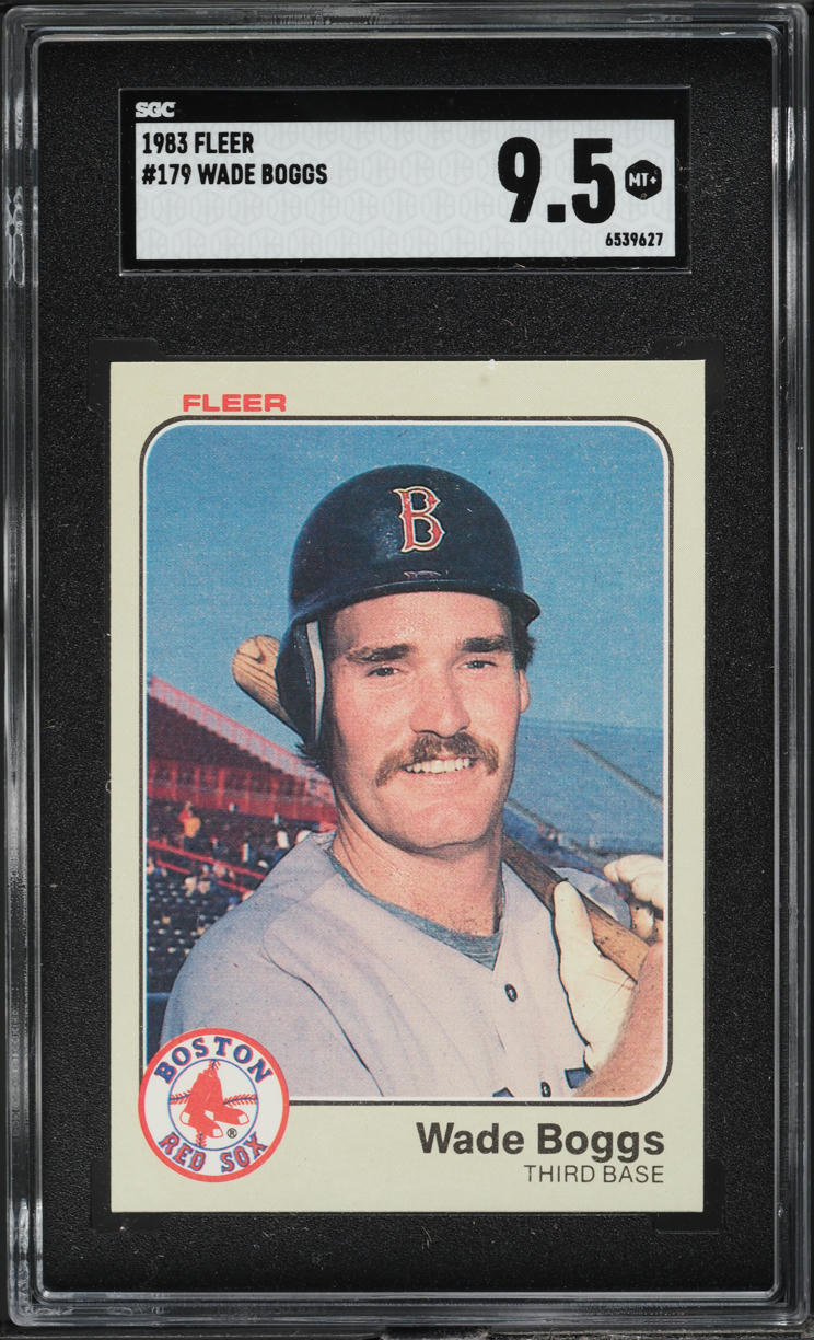 1983 Fleer Wade Boggs ROOKIE #179 SGC 9.5 MINT+