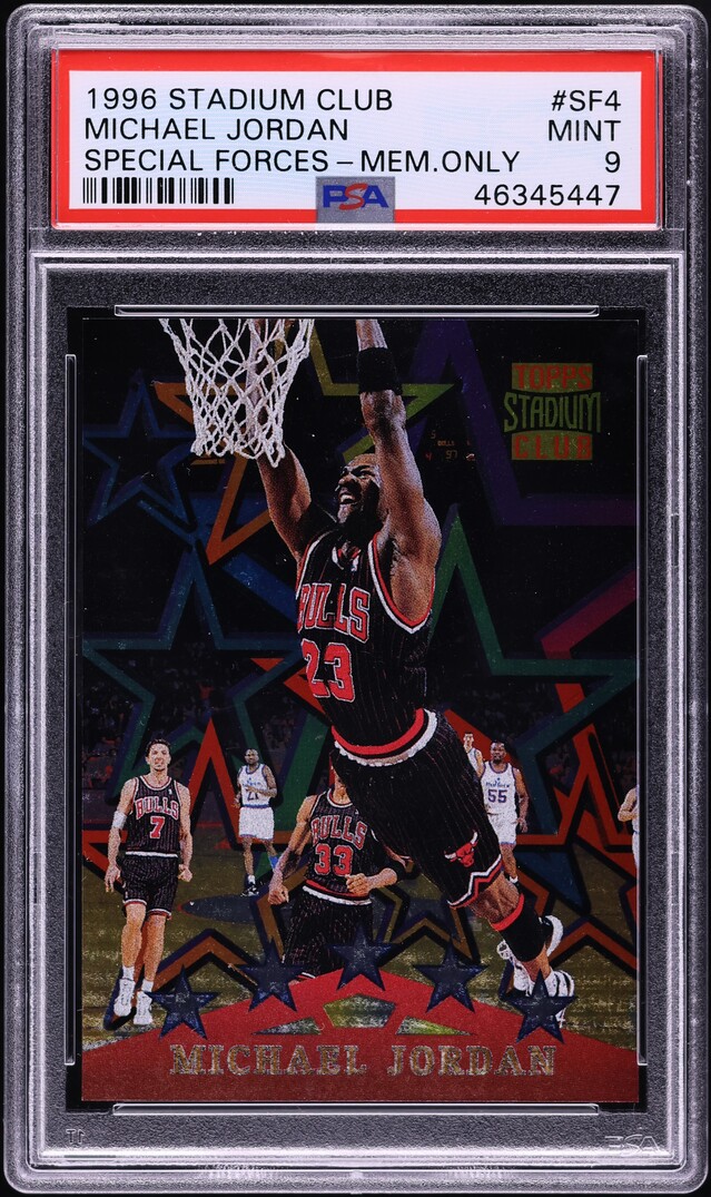 1996 Stadium Club Special Forces Members Only Michael Jordan #SF4 PSA 9 MINT