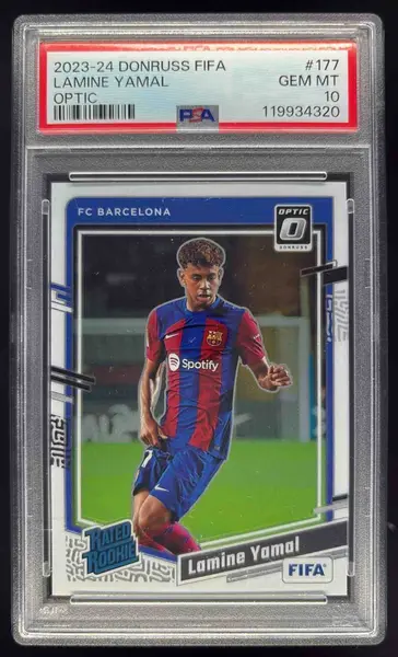 2023 Panini Donruss Optic #177 Lamine Yamal Rated Rookie PSA 10
