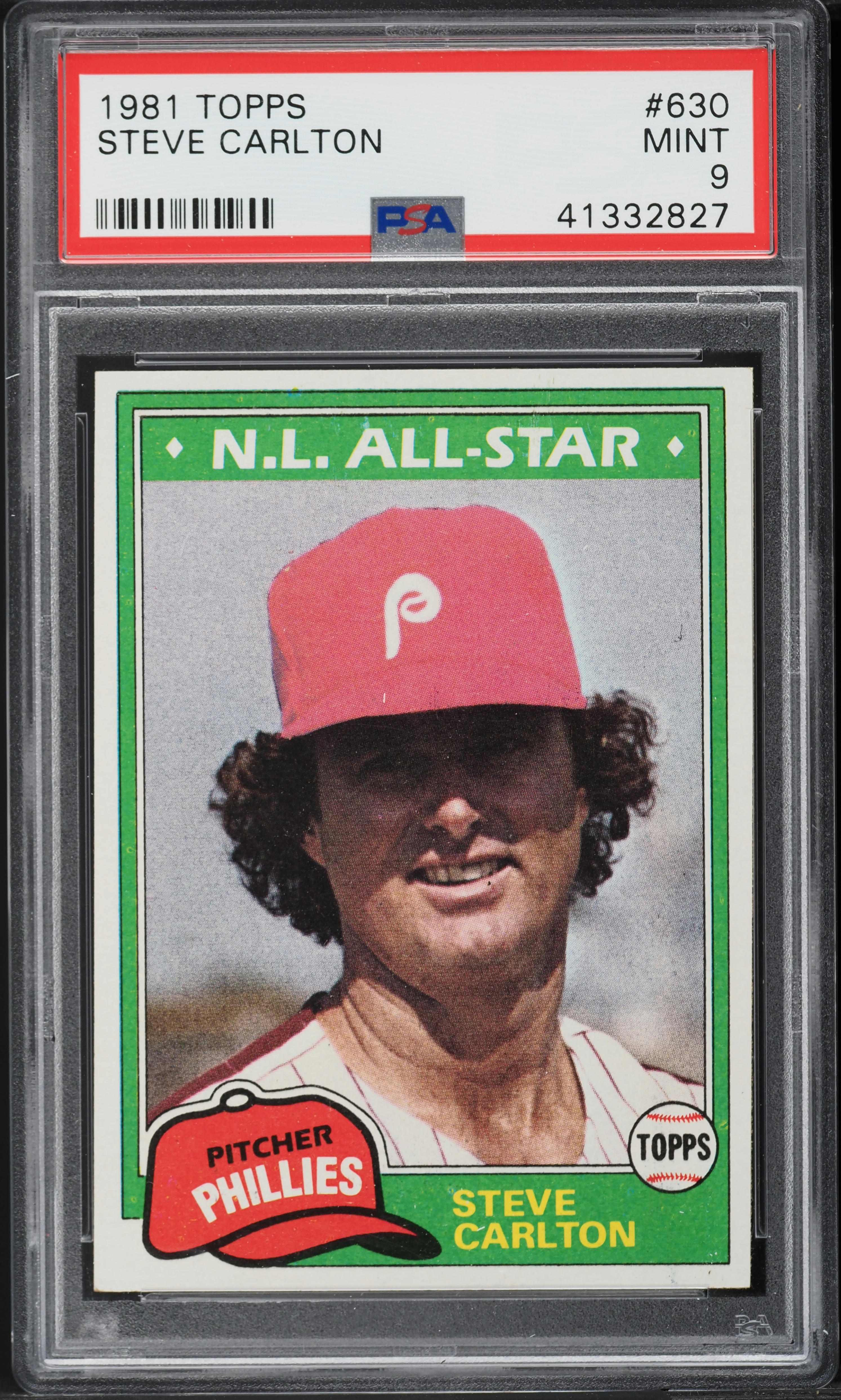 1981 Topps Steve Carlton ALL-STAR #630 PSA 9 MINT