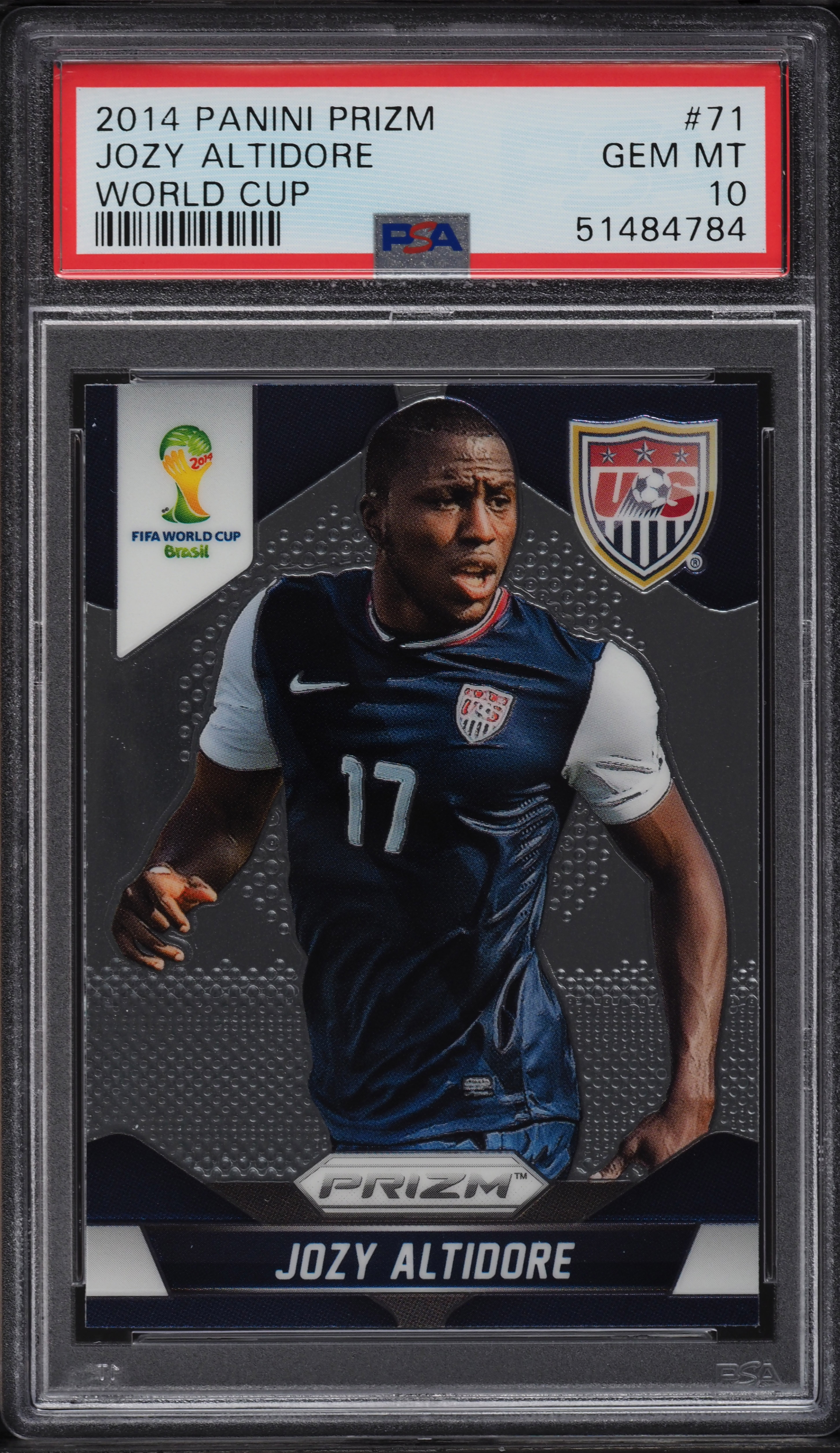 2014 Panini Prizm World Cup Jozy Altidore #71 PSA 10 GEM MINT