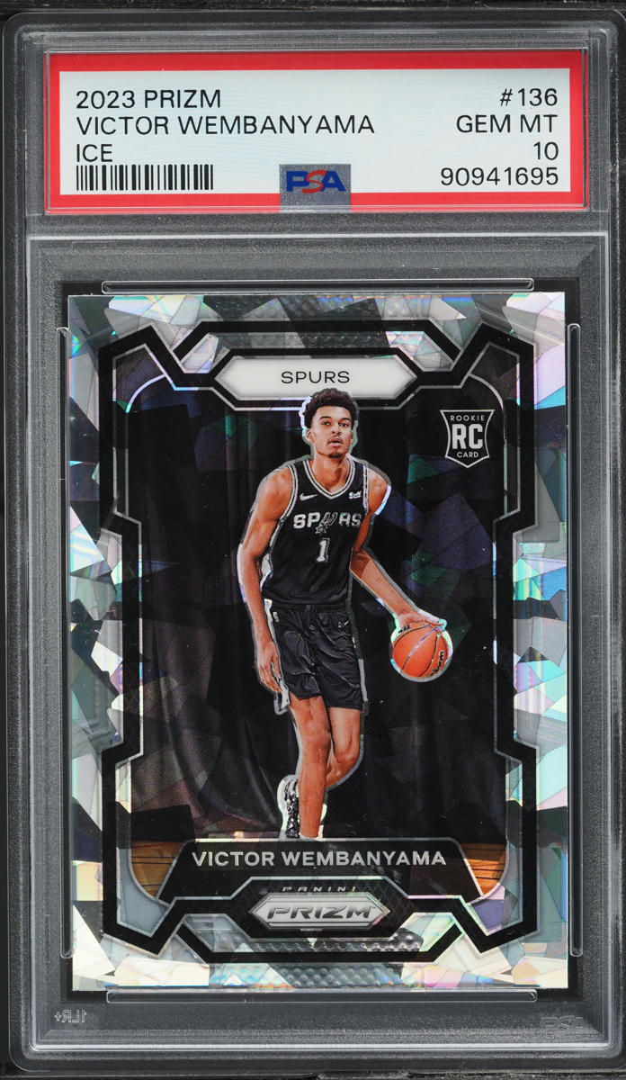 2023 Panini Prizm Ice Victor Wembanyama ROOKIE #136 PSA 10 GEM MINT